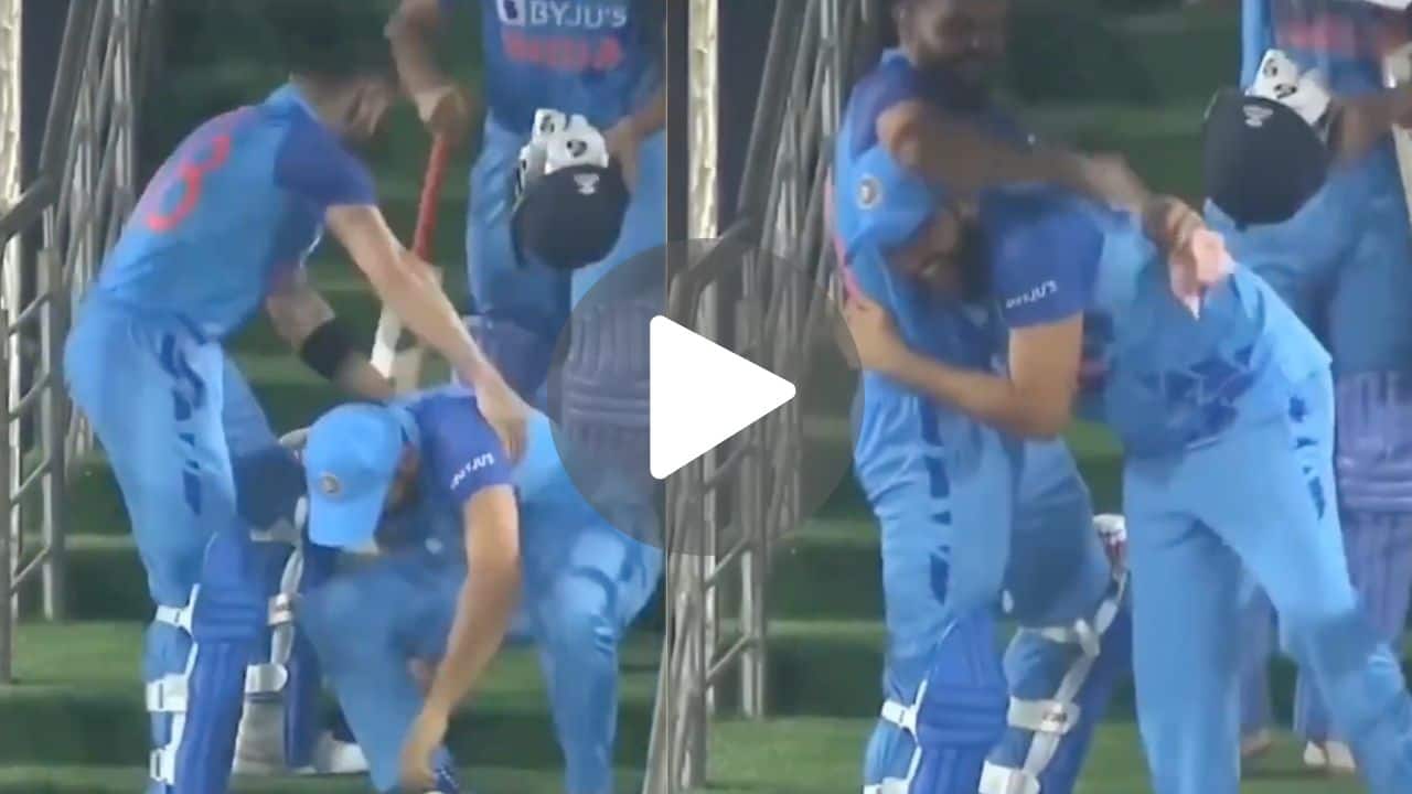 [Watch] When Kohli & Rohit Wildly Celebrated After Hardik's Winning Shot Vs Australia